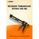 Silikon Tabancası Siyah 345 Ml | Profesyonel Mastik & Silikon Sıkma Tabancası