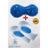 Silikon Tabanlık Topukluk Destekleyici Tabanlık Topuk Dikeni Tabanlığı ve Ayak Masaj Topu Doku Nokta Masajı Kırmed - 40 - 45