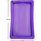 Silikon Tablet Kılıfı 15 Inc (24X15CM) Samsung Apple iPad Huvai Galaxy Tab - Mor