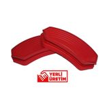 Silikon Tava Tutacağı Yanmaz Yapışmaz Kırmızı 2adet Kırmızı