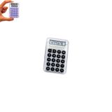 Silikon Tuşlu LCD Ekran 8 Haneli Şeffaf Mini Hesap Makinesi (EBAT: 8,5 cm x 5,4 cm) (Siyah) PRS-3353-S