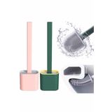 Silikon Tuvalet Fırçası Banyo Bükülebilir Silikon Wc Fırçası