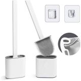 Silikon Uçlu Banyo Tuvalet Klozet Fırçası Ve Tutucu Set