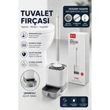 Silikon Uçlu Hazneli Tuvalet Fırçası Seti - Tuvalet Ve Klozet Temizleme Fırçası