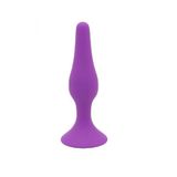 Silikon Vantuzlu L Model 12.5 cm Uzunluğunda Mor Anal Plug Tıkaç