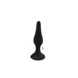 Silikon Vantuzlu L Model 12.5 cm Uzunluğunda Siyah Anal Plug Tıkaç