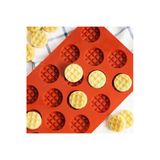 Silikon Waffle Kalıbı, Çikolata Kalıbı, Bisküvi Kalıbı Ve Kurabiye Kalıbı Mini Yuvarlak