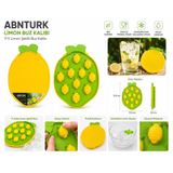 Silikon Yapışmaz Kapaklı Limon Buzluk-Bas Parmak Buz Kalıbı