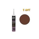 Silikonize Mastik Kahve 500 Gr. - 5 Adet