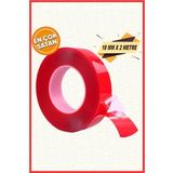 SİLİKONLU ÇİFT TARAFLI MONTAJ BANDI - GÜÇLÜ YAPIŞTIRICI - ŞEFFAF SİLİKON BANT 18MM X 2MT