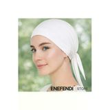 Silikonlu Düz Bone | Kaymayan Tesettür Hijab İç Bone — Dikişsiz Beyaz Rahat Ve Şık Kullanım