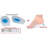 Silimo Tam Ortopedik Anatomik Silikon Ayakkabı Topukluk Tabanlık Topuk Çorabı - 42 - 44