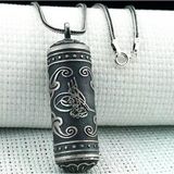 Silindir 925 Ayar Osmanlı Tuğralı Cevşen Muska Kabı Kolye