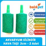 Silindir Akvaryum Hava Taşı 3cm - 2 Adet