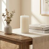 Silindir Blok Dekoratif Mum Bal Mumu ve Soya İçerikli Modern Mum