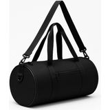 Silindir Geniş Hacim Günlük Kullanım El Kol Omuzda Taşınabilir Spor Seyahat Fitness Çantası Gym Bag - Siyah
