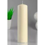 Silindir Krem Mum Lavanta Kokulu Genişlik 5 Cm - Yükseklik 30 Cm
