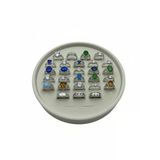 Silindir Model Süet Kumaş 20/20 Cm Batırmalı Yüzük Tablası