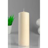 Silindir Mum Krem Lavanta Kokulu Genişlik 5 Cm - Yükseklik 20 Cm