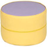 Silindir Puf Suni Deri 25 cm (Ç: 40) - Yeşil