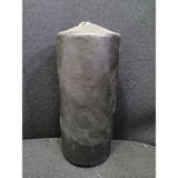 Silindir Siyah Gerçek Mum 15X6CM Büyük Fitilli Life Wonderful Kubbeli Ideal Yuvarlak Uygun 1 Adet