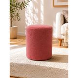 Silindir Welsoft Puf 40x45 cm – Makyaj Masası, Salon ve Antre İçin 11 Renk Dekoratif Oturma Pufu - Gül Kurusu