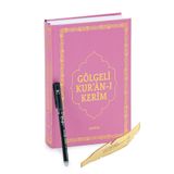 Silinebilir Kalemli Yazılabilir Arapça Gölgeli Kuranı Kerim - Pembe