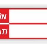 Silinebilir Pvc Kaplamalı Etiketi Raf Önü Fiyat Etiketi 30'li Paket