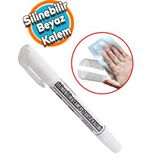 Silinebilir Tebesir Isaretleyici Beyaz Kalem Metal Plastik Tahta Cam Ahsap Yuzey Yagli Boya Uc