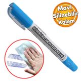 Silinebilir Tebesir Isaretleyici Mercure Mavi Kalem Metal Plastik Cam Ahsap Yuzey Yagli Boya Uc
