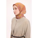 Silk Home Dört Mevsim Antik Motif Viskon Velora Eşarp 6420-18 - Pastel Lila - Renk