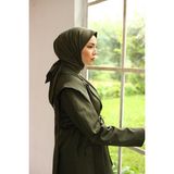 Silk Home Düz Renk Twill Eşarp - Yeşil - 90 x 90 cm