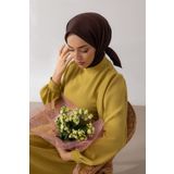 SİLK HOME DÜZ TWILL EŞARP - Acı Kahve