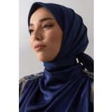 SİLK HOME DÜZ TWILL EŞARP - Lacivert