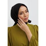 SİLK HOME DÜZ TWILL EŞARP - Siyah