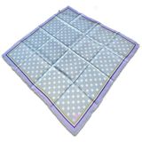 Silk Home Eflatun Karma Desen Tivil İpek Eşarp 11424-124