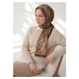 Silk Home Etnik Desen Kızıl Kahve 75X195 Soft Şal