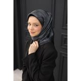 Silk Home Kadın Antrasit Bulut Desen Parlak Shiny Eşarp 75002-40