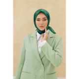Silk Home Kadın Zümrüt Yeşil Bulut Desen Parlak Shiny Eşarp 75002-24