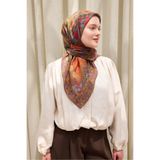 Silk Home Monare Eşarp Lora Açık Kahverengi 90x90
