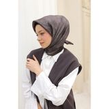 Silk Home Shiny Eşarp 75002-51 - Acı Kahve - Toprak - 90 x 90 cm