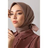 Silk Home SİLK HOME DÜZ TWİLL EŞARP VİZON 11343-53