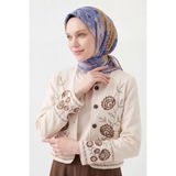 Silk Home Soft Eşarp Authentic Mavi Lila