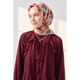 Silk Home Soft Eşarp Fleur Bordo