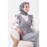 Silk Home Soft Eşarp Flower Füme