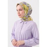 Silk Home Soft Eşarp Flower Limon Sarısı