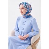 Silk Home Soft Eşarp Flower Mavi