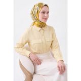 Silk Home Soft Eşarp Flower Yağ Yeşili