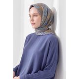 Silk Home Soft Eşarp Geometrik Füme
