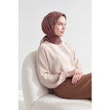 Silk Home Soft Eşarp Geometrik Kahverengi